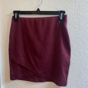 Maroon Pencil Skirt